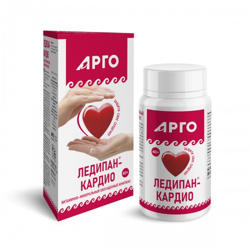 Купить Витаминно-минеральный обогащенный комплекс Ледипан-кардио, капсулы, 60 шт  г. Саранск  