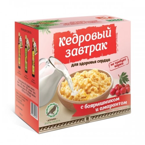 Купить Завтрак кедровый для здоровья сердца с боярышником и амарантом  г. Саранск  